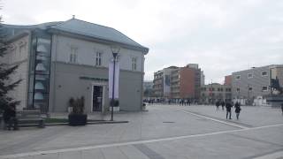 Downtown Pristina   Kosovo   December 2014