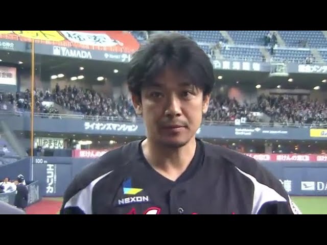 マリーンズ・サブロー選手ヒーローインタビュー 2014/5/7 Bs-M