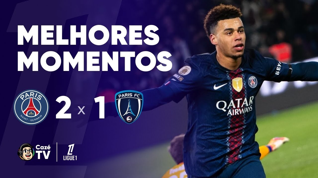 MELHORES MOMENTOS: PSG 2 X 1 PARIS FC | LIGUE 1 2025/2026 | 17ª RODADA