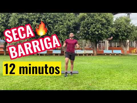 Treino de 12 minutos - Seca barriga em casa! (SEM EQUIPAMENTOS)