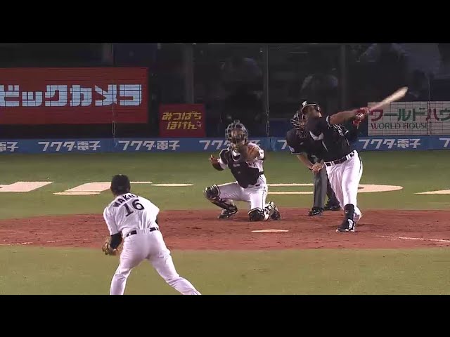 5回表 タイガース4番・ゴメス、マリーンズ・涌井からバックスクリーンへ逆転3ラン!!  2014/6/12 M-T