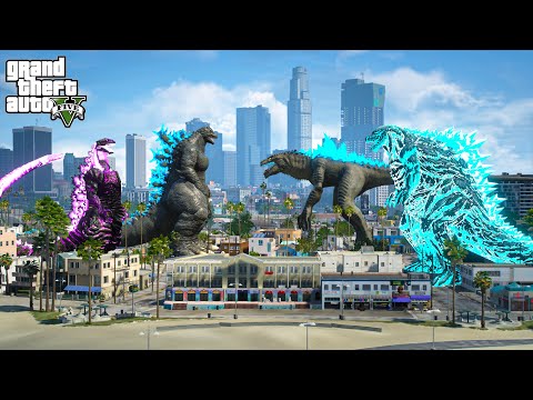 Shin Godzilla, Godzilla Ride vs Zilla, Godzilla Earth - GTA 5 Mods
