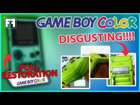 GAME BOY COLOR Nintendo RESTORATION ( Clear Shell )