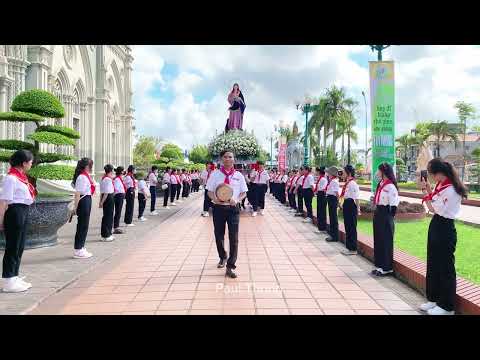 Kiệu Đức Mẹ Maria Vô Nhiễm Nguyên Tội Đẹp Nhất Việt Nam tại Đền Thánh Kiên Lao Bùi Chu