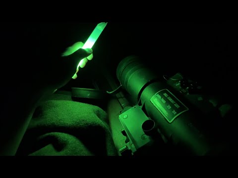 M14 w/ PVS-2 Starlight Scope POV firing