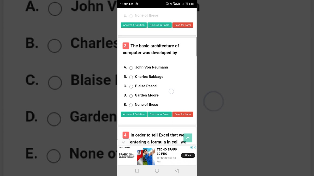 Examveda Test Points MCQs Computer Fundamental 10 Most Important MCQs _ MCQs Test