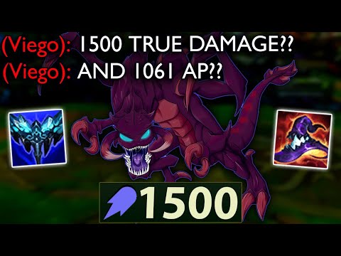1500 TRUE DAMAGE NOM NOMS?? 1000 AP+ FULL AP CHO'GATH AND I HAVE 5,000 HP STILL LOL???