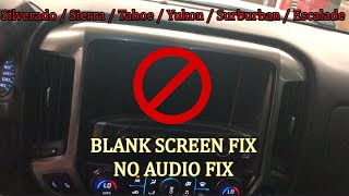 Blank Radio Screen FIX! No AUDIO FIX! No Blinker FIX! No Backup Camera FIX!
