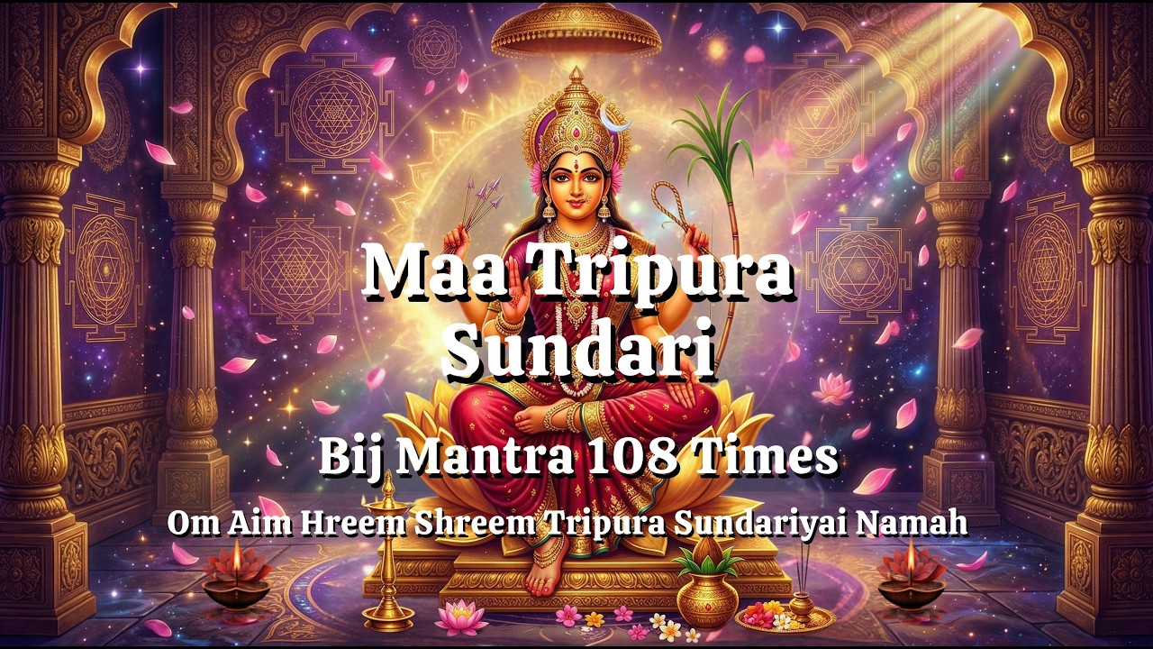 Maa Tripura Sundari Beej Mantra 108 Times - 432 Hz