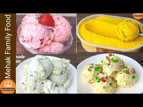 Easy Homemade Ice Cream Recipes (No Ice Cream Machine)  by Mehak Family Food