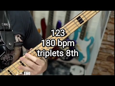 123 180 bpm triplets 8th notes