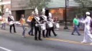 preview picture of video 'Greensburg Salem Band Marches to Offutt Field 2008'