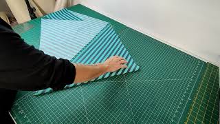 How to make Striped bias binding.