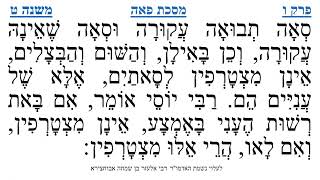 מסכת פאה פרק ו משנה ט