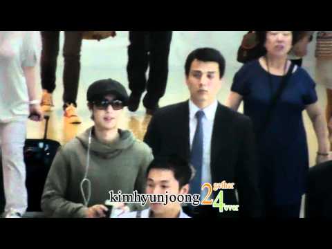 110915 KimHyunJoong fancam-Incheon airport(going to ShenZhen,china) 2