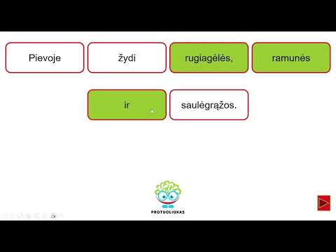 Vienarūšės sakinio dalys (šablonas) (Nr. 203)