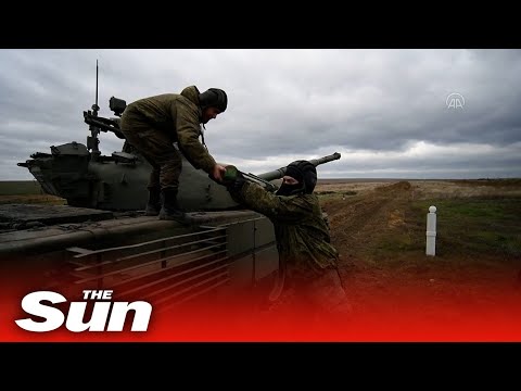 Russian conscripts receive military training in Rostov bordering Ukraine