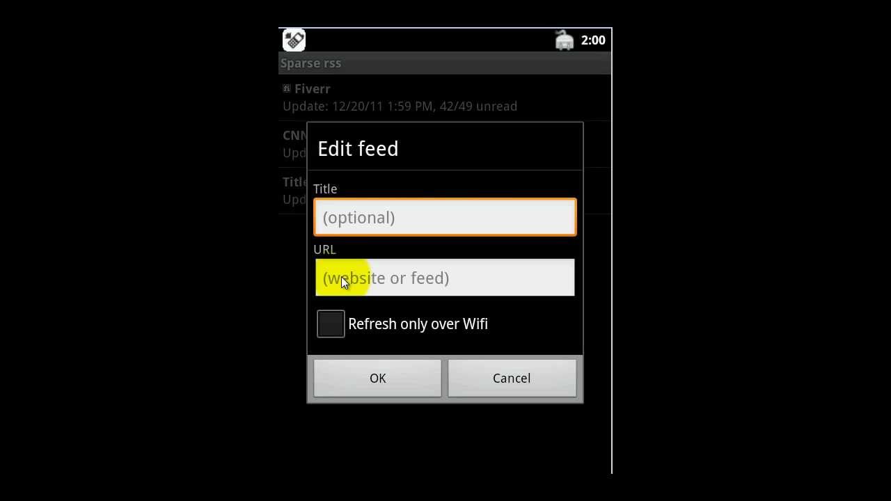 Android RSS News Reader: Free Sparse RSS Pro