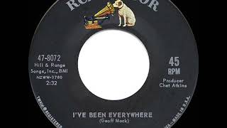 1962 Hank Snow - I’ve Been Everywhere (#1 C&amp;W hit)