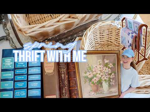 COTTAGE THRIFT WITH ME + HAUL FOR SPRING 2026 | Thrifting + decorating our home!