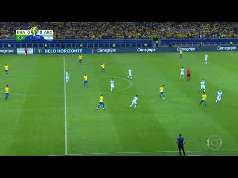 Gol do Brasil, copa América Brasil x Argentina