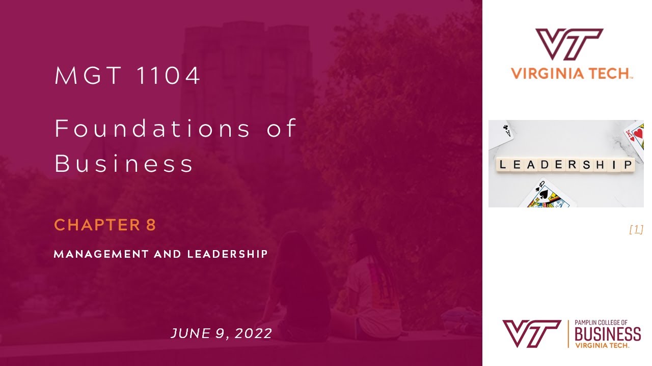 MGT1104 - Operations Management - Chapter 8 Summer I 2022