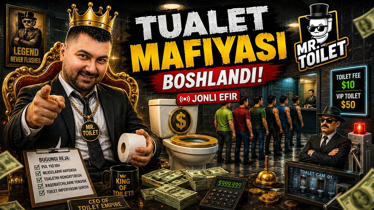 🚨 TUALET MAFIYASI BOSHLANDI! – Mr Toilet (Jonli Efir!)