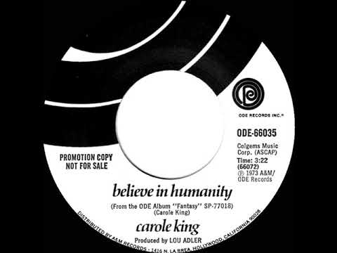1973 Carole King - Believe In Humanity (mono radio promo 45)