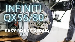 How To Repair Brakes and Rotors on Infiniti QX56/QX80