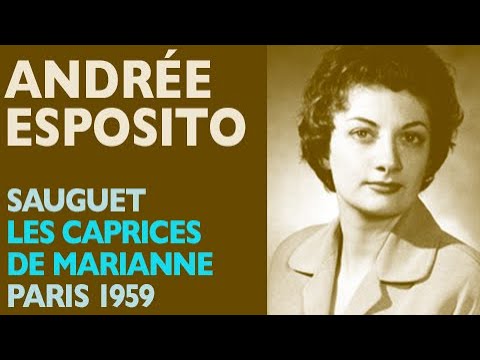 Andrée Esposito - Sauguet: LES CAPRICES DE MARIANNE, O amour, mysterieux amour, Paris 1959