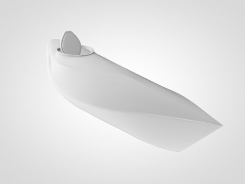 C4D Modelling Timelapse \\ Low-Poly Kayak (SubD modelling)