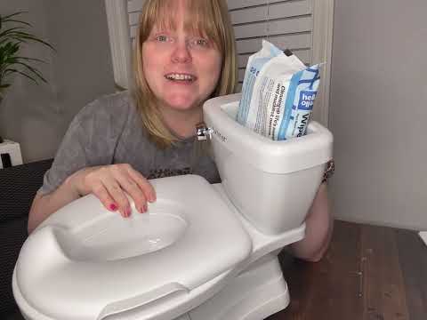 Summer Infant by Ingenuity My Size Potty Pro in White, Toddler Potty Training Toilet, Lifelike Flushing Sound, for Ages 18 Months+, Up to 50 Pounds - Watch Product Video