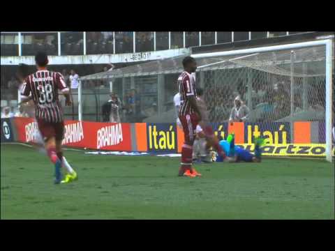 SANTOS FC  3 x 1 Fluminense GOLS|LANCES 29ª Rodada Brasileirão 2015
