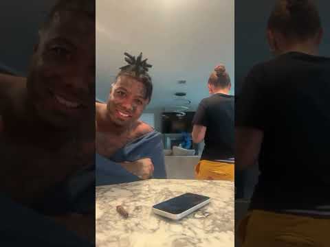 Blueface #blueface live with Nevaeh and KBlue (part 1) #blueface #bluefacebaby #trending #rubirose 