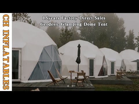 CH 6m Luxury Cmaping Dome House Glamping Geodesic Dome Tent For Hotel