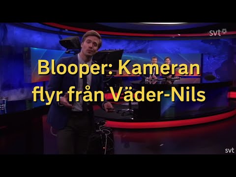 Blooper - kameran flyr från Väder-Nils | SVT