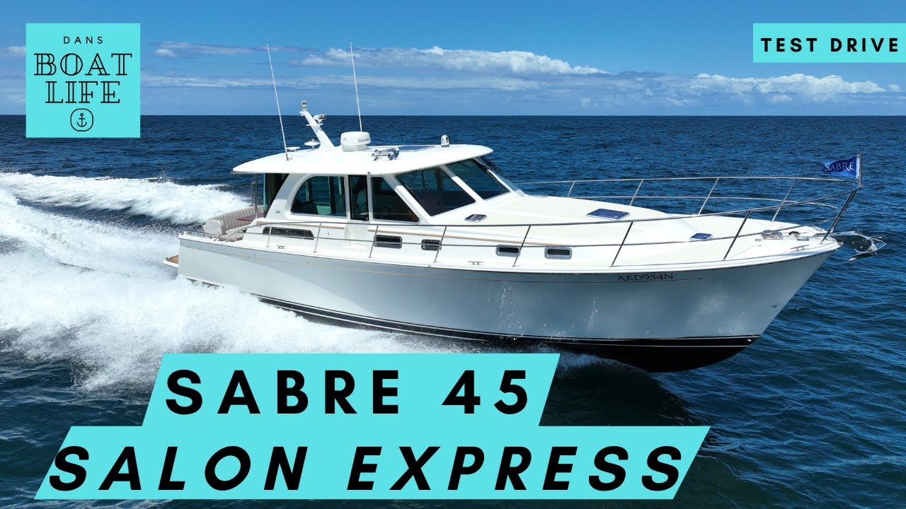 Sabre 45 Salon Express - WOW! This Downeast boat is awesome offshore! Sea Trial with fuel burn