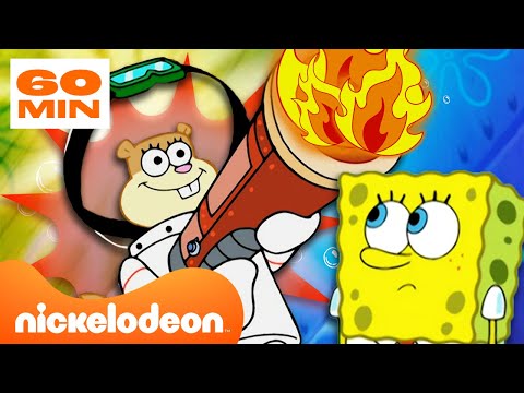 Губка Боб | Самые БЕЗУМНЫЕ эксперименты Сэнди от Губки Боба | Nickelodeon Cyrillic