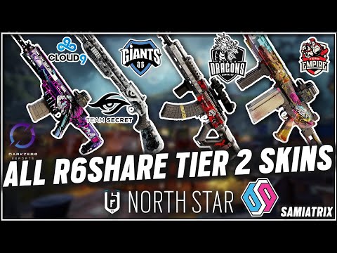 *NEW* All R6SHARE TIER 2 Skins Showcase In Game - Operation North Star