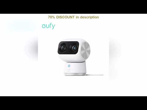 A must-have product! eufy Security Indoor Cam S350 Dual Cameras 4K 8MP Baby Security Camera 8 Zoom