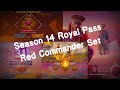 Season 14 Royal Pass, The Red Commander Set 🔥