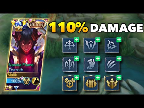 DYRROTH MAX BURST DAMAGE USING THIS EMBLEM SET!🔥🔥