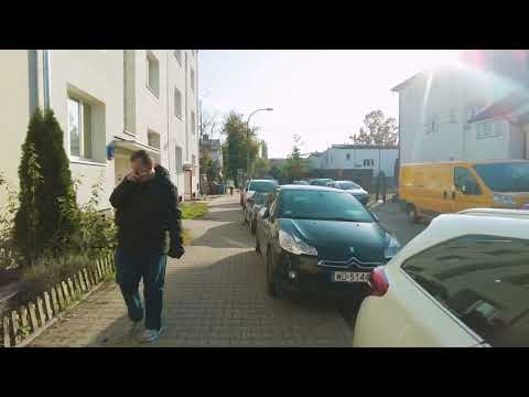 Stare Bielany - ratusz i główna ulica | Jesień 2022 [4k]