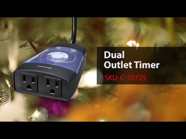 Outdoor Timer Outlet Fosmon 15a 24-hour Mechanical Light 3-prong ETL Listed WA for sale online 