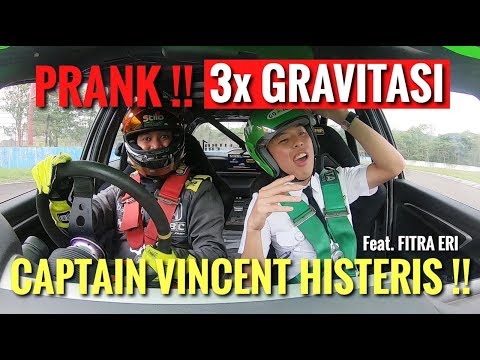 PRANK 3 GRAVITASI!! CAPTAIN VINCENT HISTERIS !! di kerjain FITRA ERI