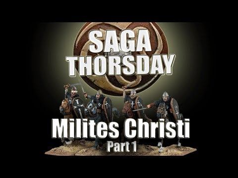 SAGA THORSDAY 85 - Age of Crusades and Milites Christi Battle Board Tactics! Part 1