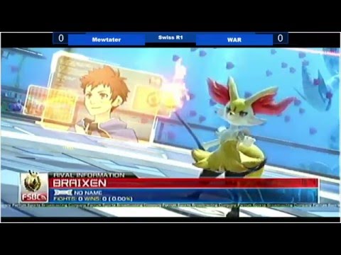 [Pokken|03/27/16] Swiss R1: Mewtater (Mewtwo) VS WAR (Braixen)
