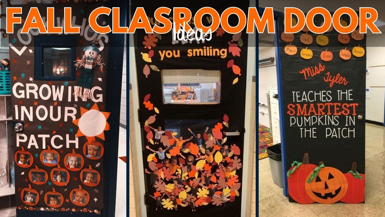 100 Easy Fall Classroom Door Decorations Ideas to Try in 2025 Autum Classroom Decorating