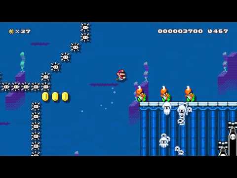 Water:Difficulty:Medium:Sandwich by Hype - Super Mario Maker - No Commentary 1AE