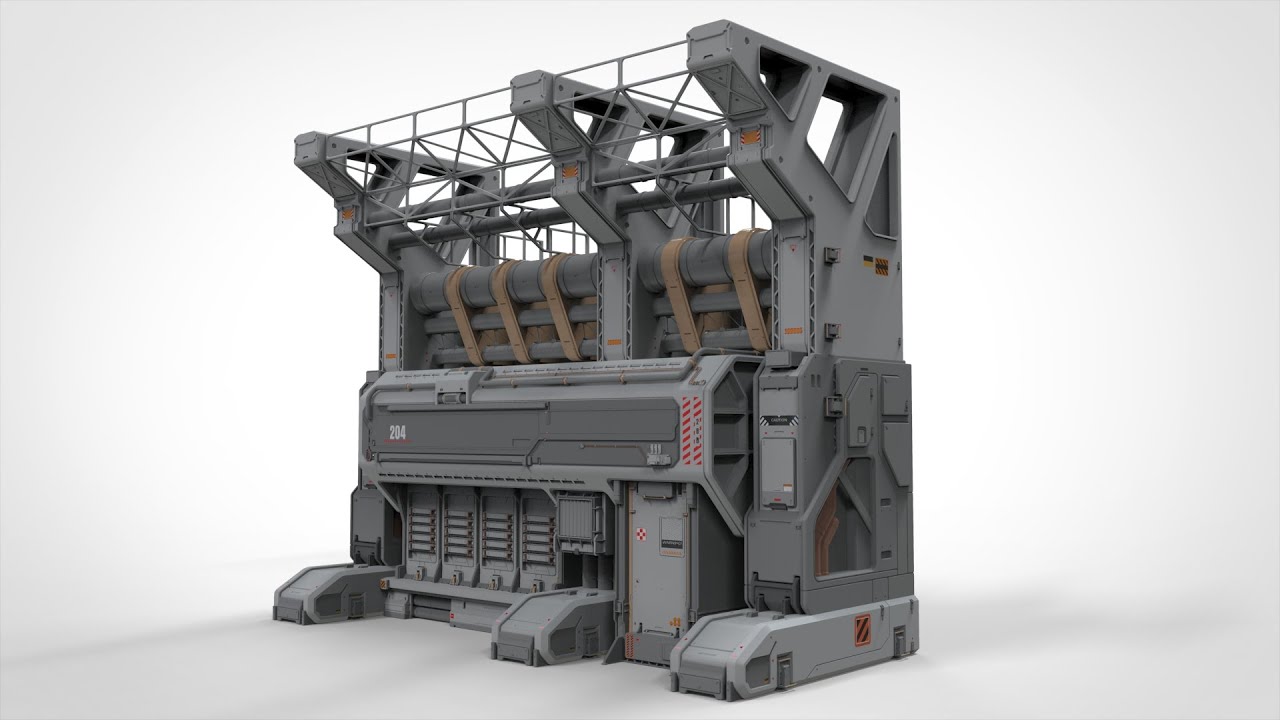 Sci fi modular environment 3 3D Model
